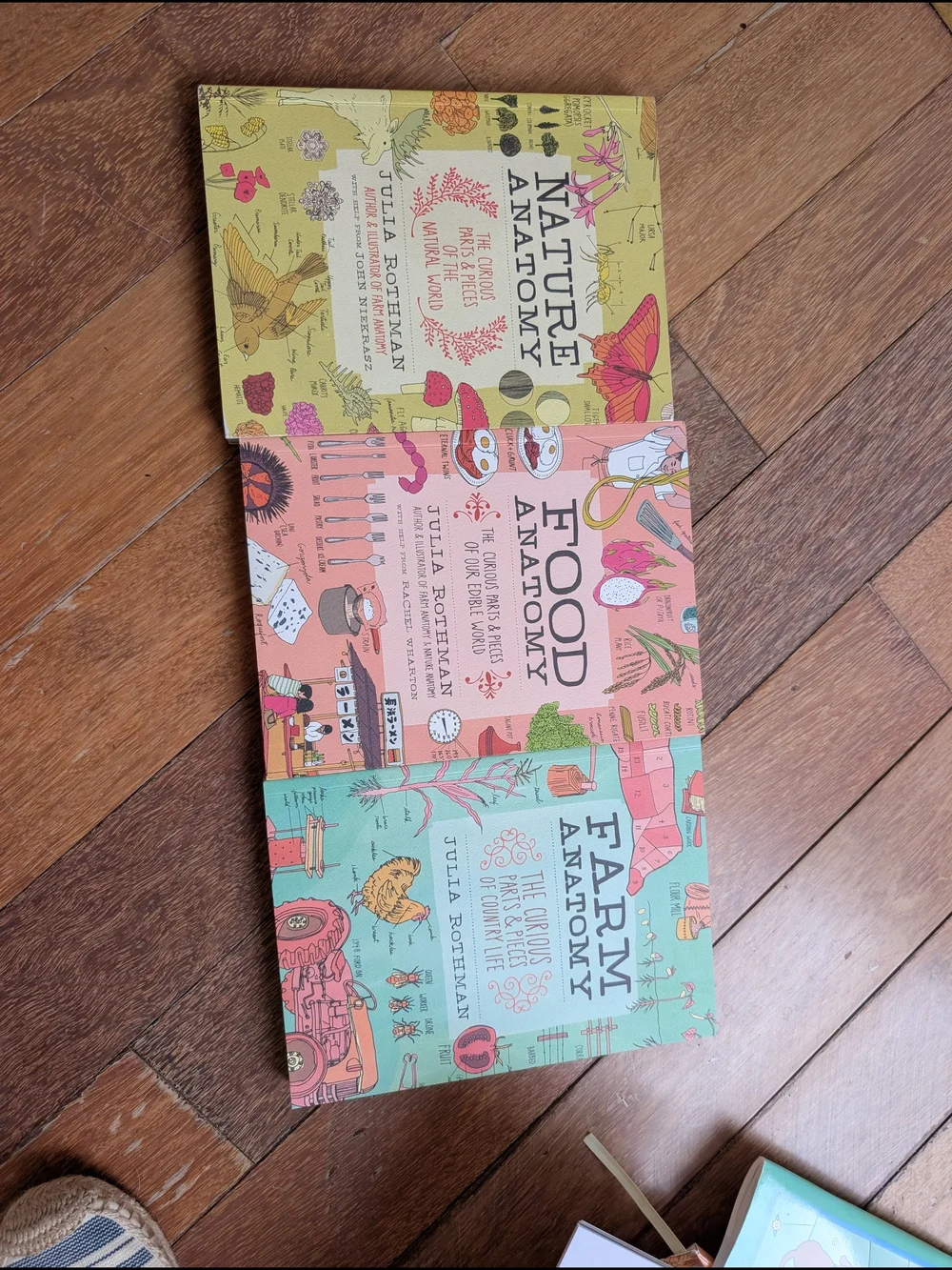 Julia Rothman Nature, Farm & Food Anatomy Boxed Set - Multi 3 Books